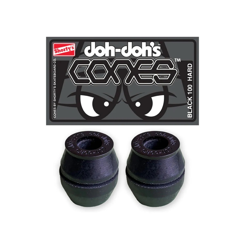 Shorty’s Doh-Dohs Skateboard Bushings Black 100a Cones 100a