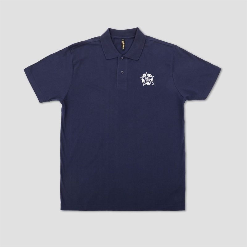 Slam City Skates Swank Polo Navy Small