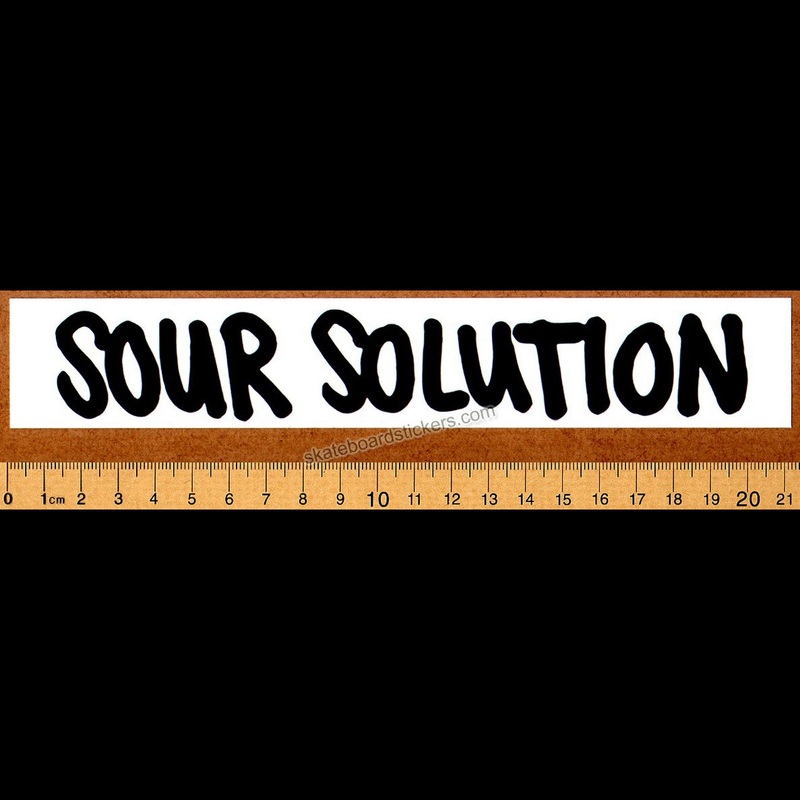 Sour Solution Skateboards Skateboard Sticker – Tag Logo