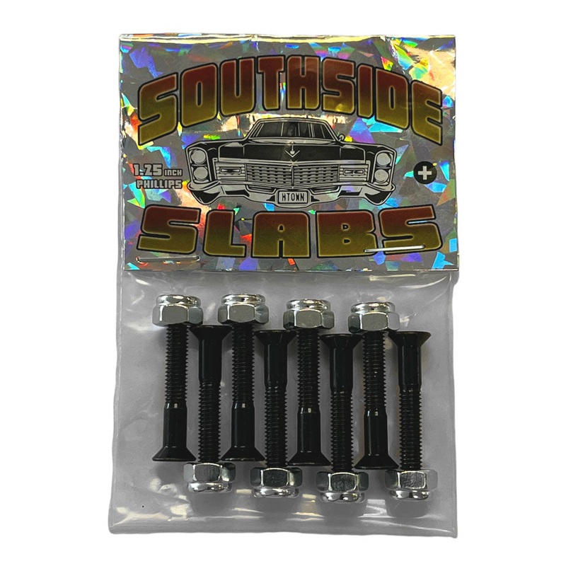 Southside Slabs Hardware Black 1.25 inch Phillips