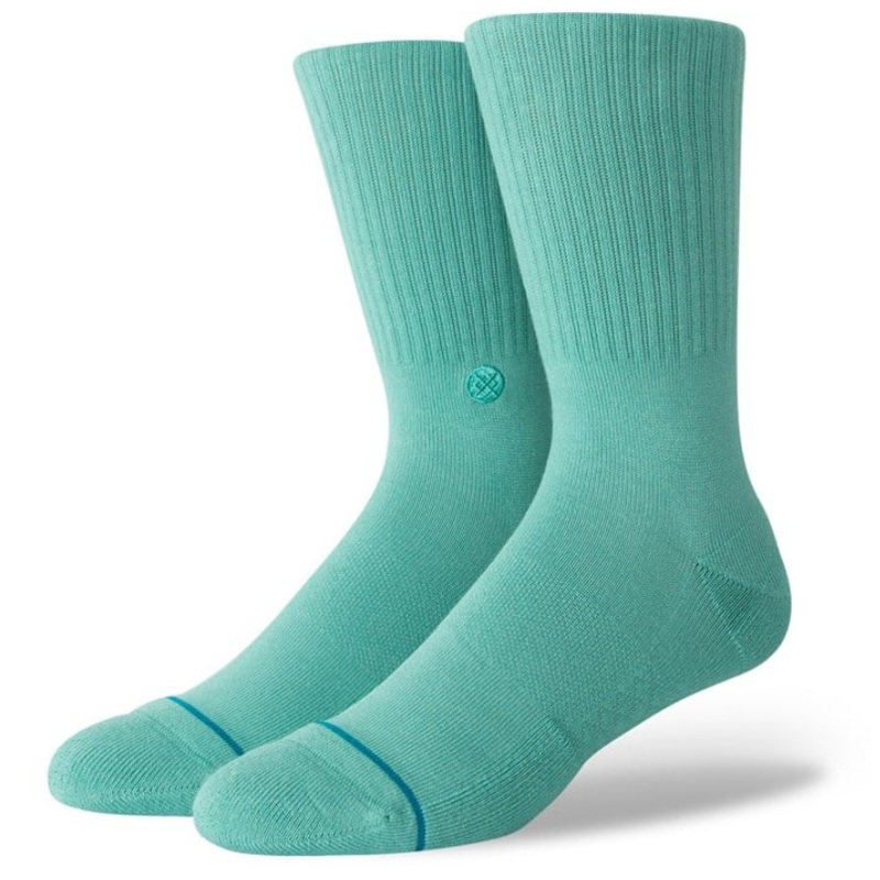 Stance Icon Crew Socks Large Red