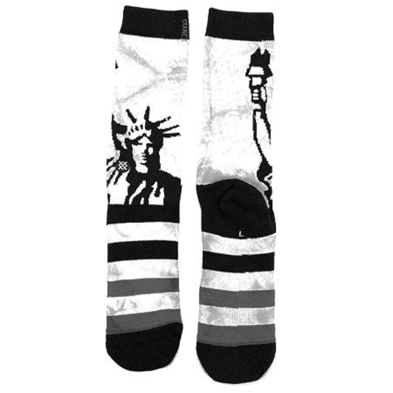 Stance Lady Liberty Crew Socks Gray Large