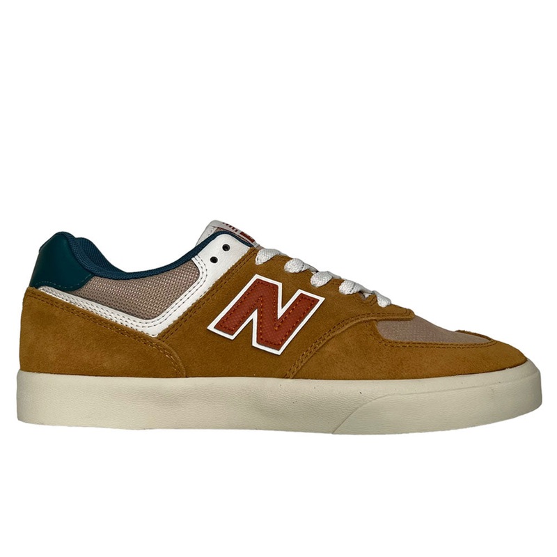 574 VWH New Balance Numeric Dark Khaki Green Suede Shoes 7