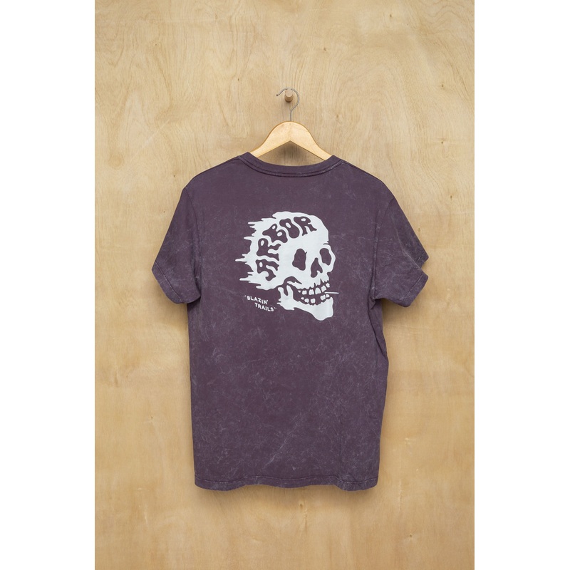 Blazin Trails Tee – Mineral Wash Purple Small Mineral Wash Purple