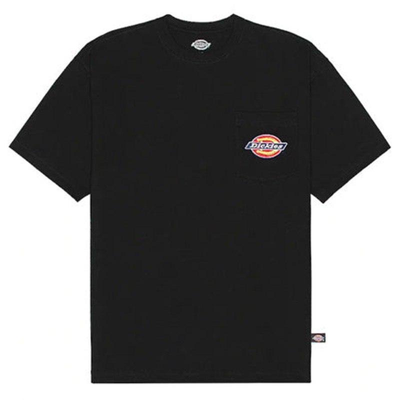 Dickies Chest Logo Pocket T Shirt Black Small