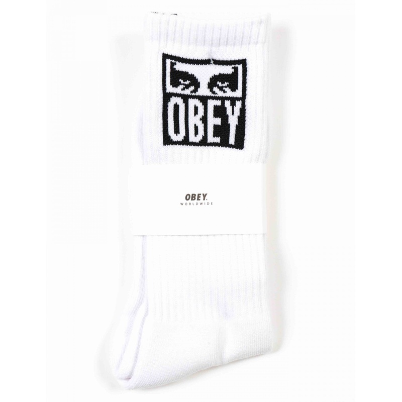 OBEY EYES ICON SOCKS WHITE OS
