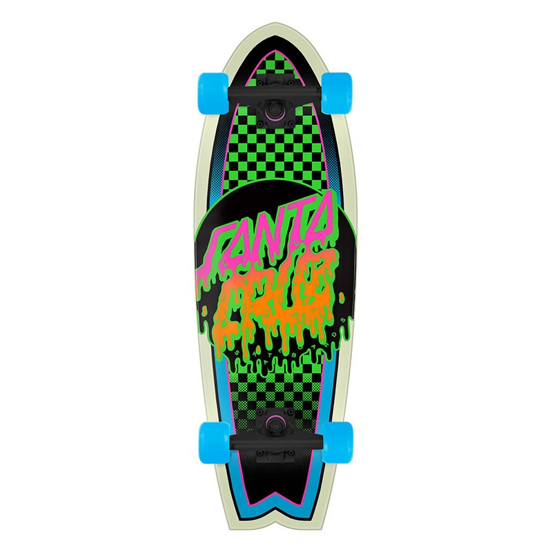 Rad Dot 8.8in x 27.7in Shark Cruiser Skateboard Santa Cruz