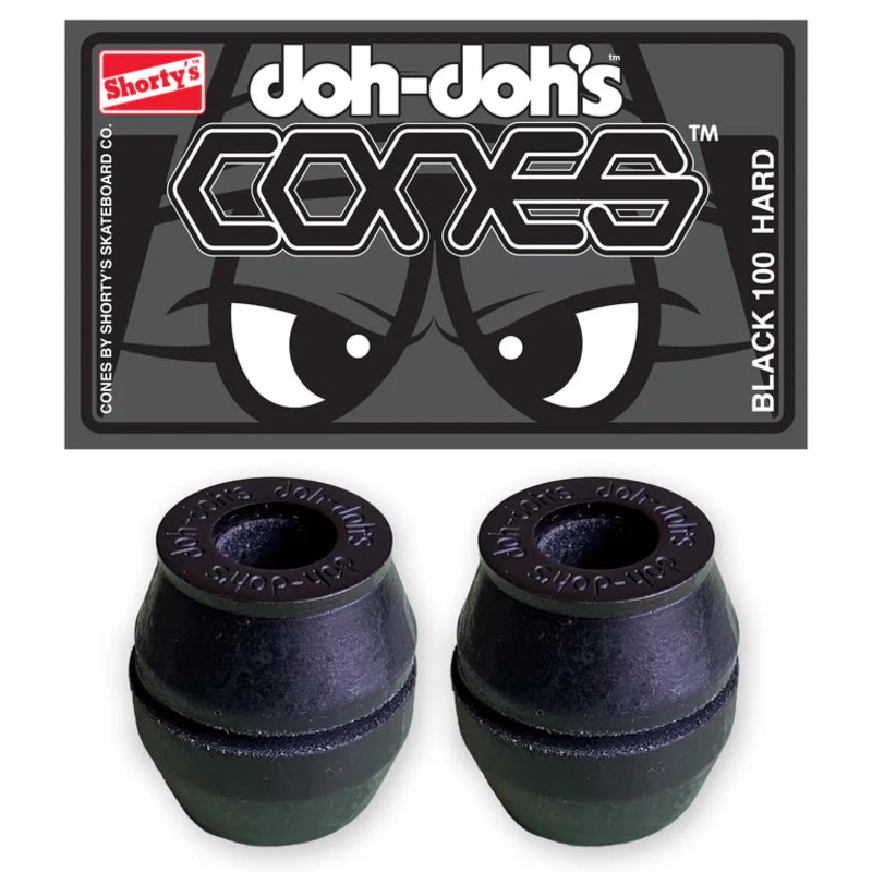 Shorty’s Doh Doh’s Cones Black 100 Hard Bushings