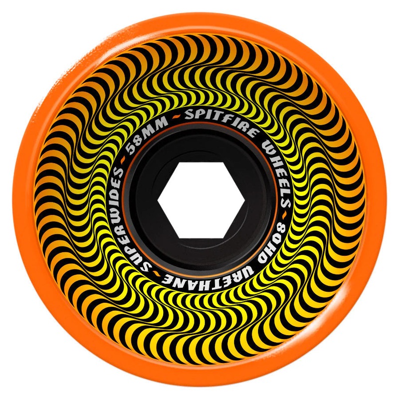 Spitfire 80HD  Suoerwides Wheels Orange 80A 58MM