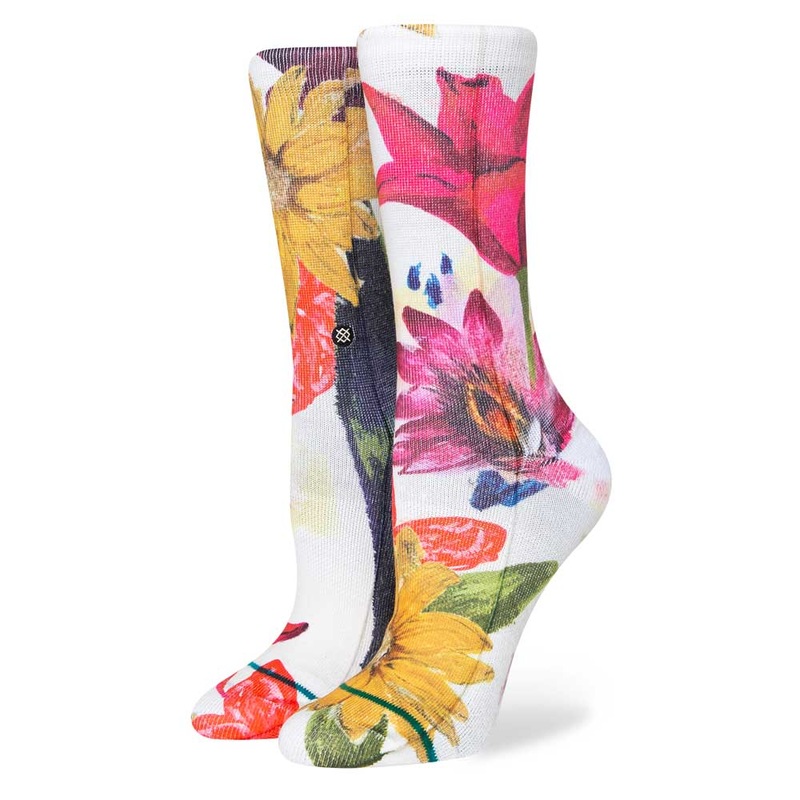 Stance Lucid Crew Socks Medium White