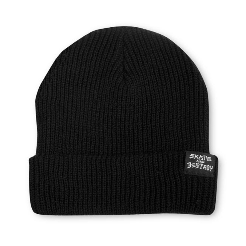 THRASHER SAD BEANIE BLACK OS Black