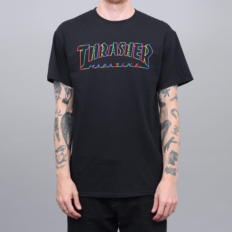 Thrasher Spectrum T-Shirt Black Small