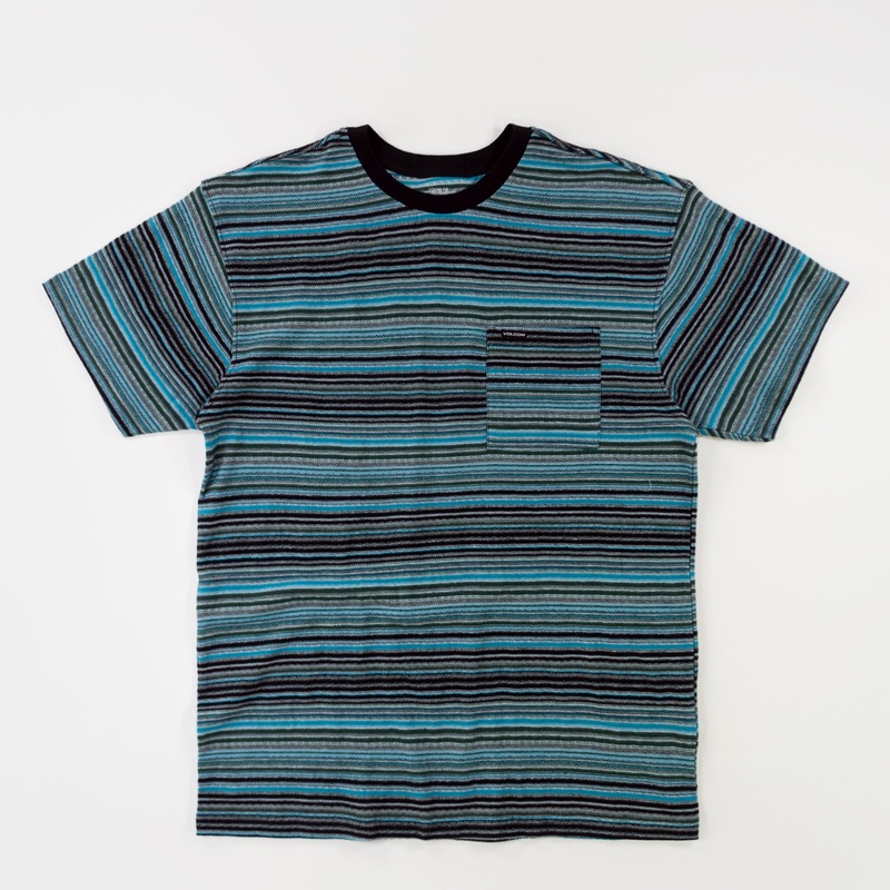 Volcom Slide Stone Crew T-Shirt – Dark Black Heather S