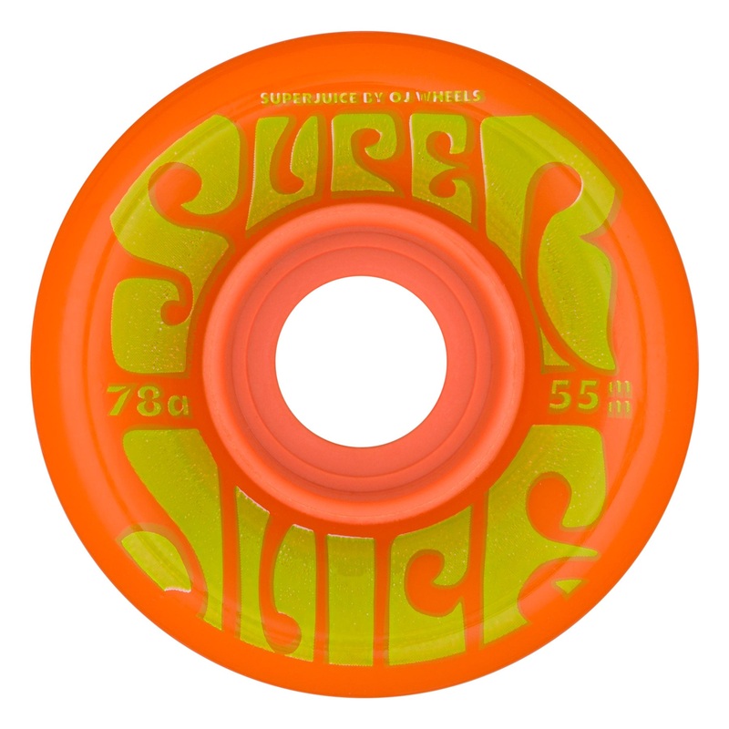 55mm Mini Super Juice Orange Green 78a OJ Skateboard Wheels Orange 55mm