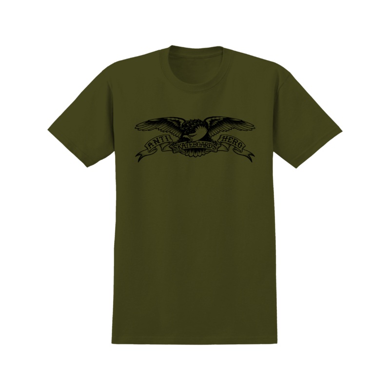 Anti Hero Eagle Tee – Military Green / Black Medium