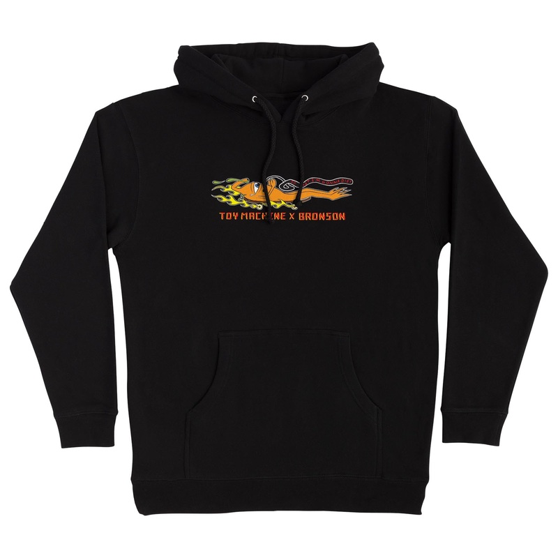 Bronson x Toy Machine Heavyweight Hooded Sweatshirt (Black) S