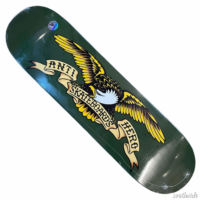 Classic Eagle Olive Green 8.38×31.9 Antihero Skateboard Deck