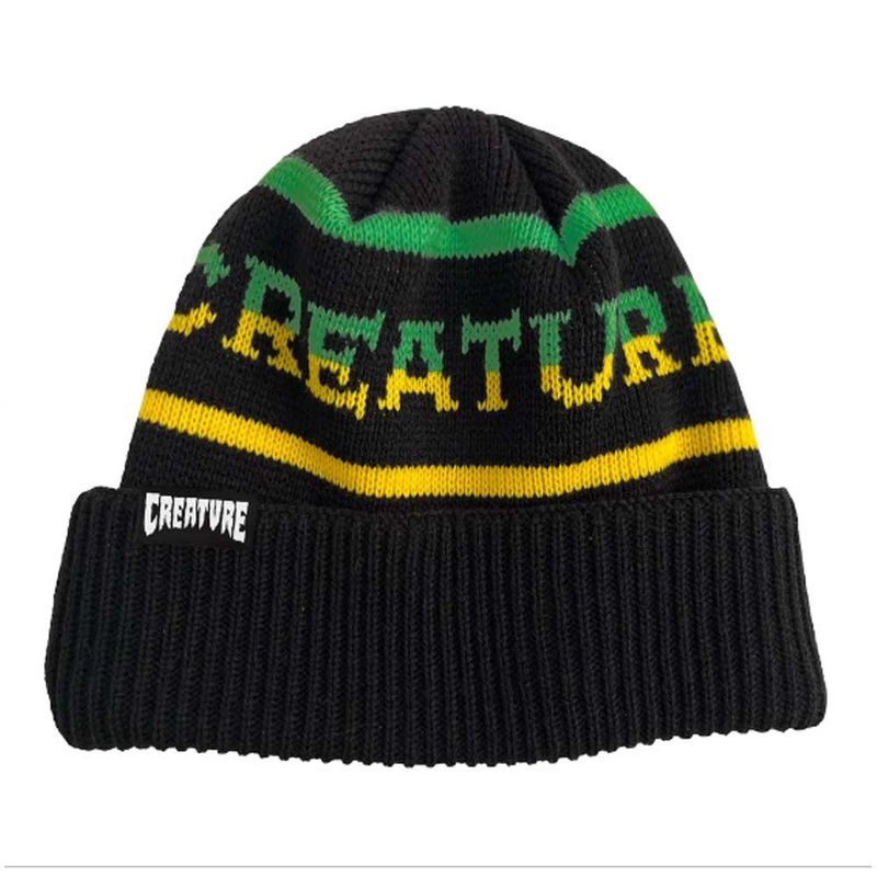 Creature Beanie Burnoutz Long Shoreman Hat Black Unisex