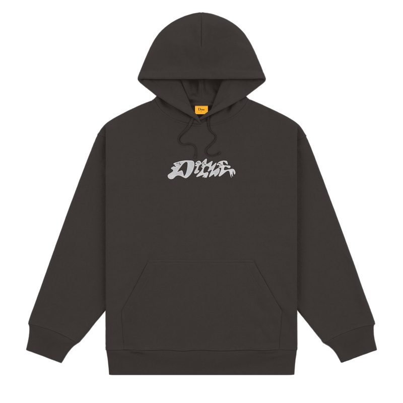 Dime Happy Hoodie Vintage Black MD