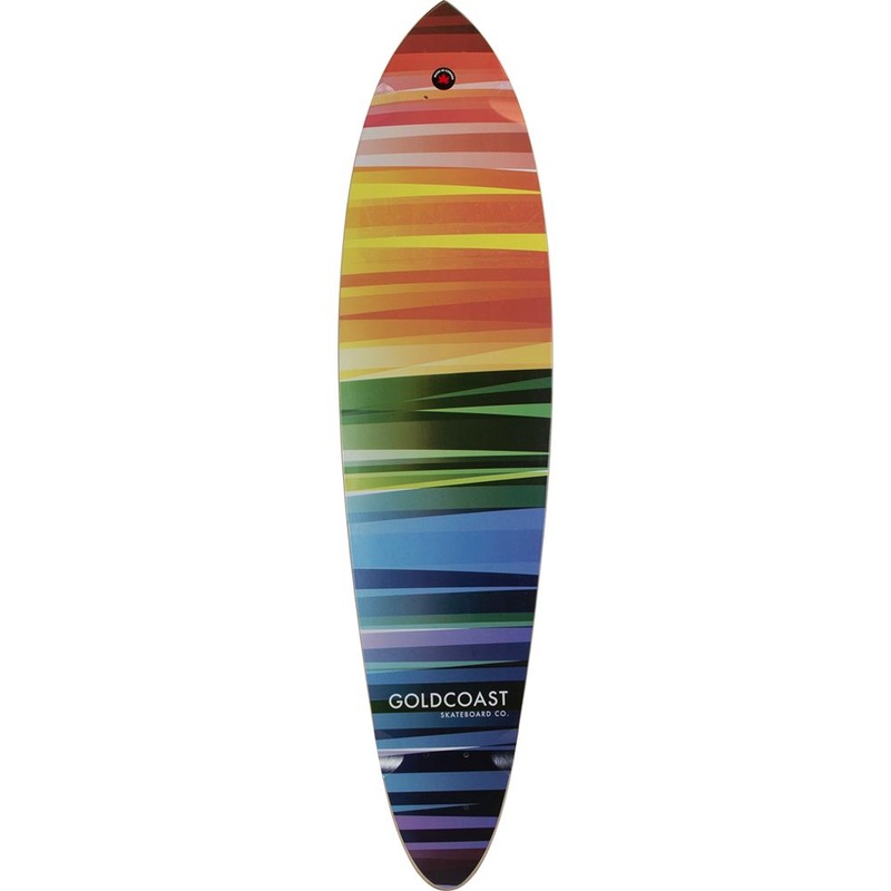 Goldcoast Rainbow Wrap 37″ Pintail Longboard Deck