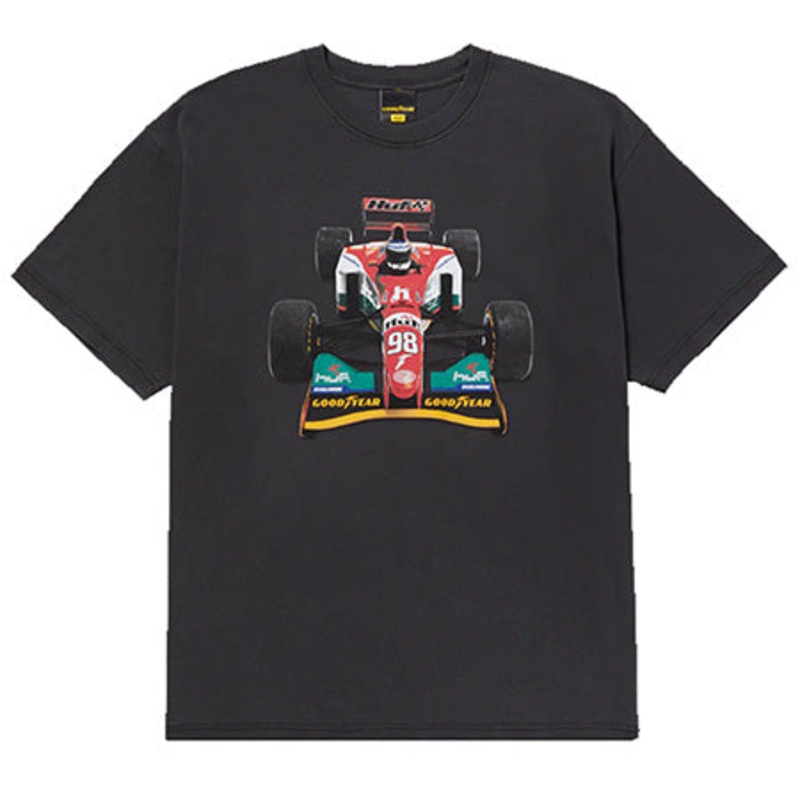 HUF HUF x Goodyear F1 Washed T Shirt Washed Black Extra Large