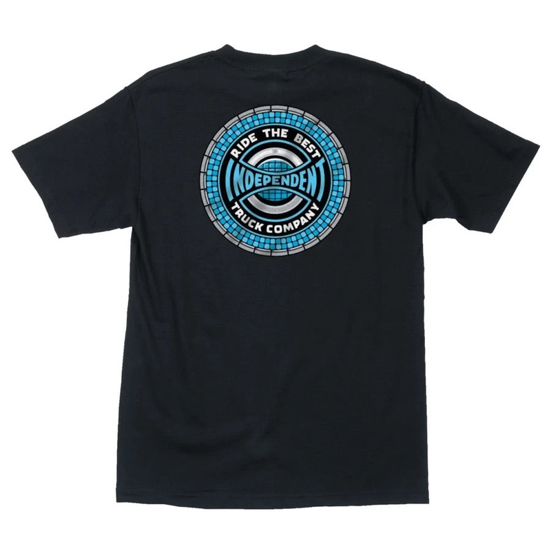 Independent Tile Span T Shirt Black S Black