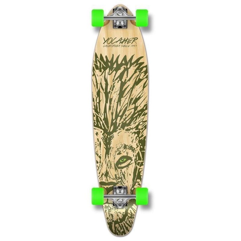 Lion 40″ Kicktail Longboard from Punked – Complete Complete