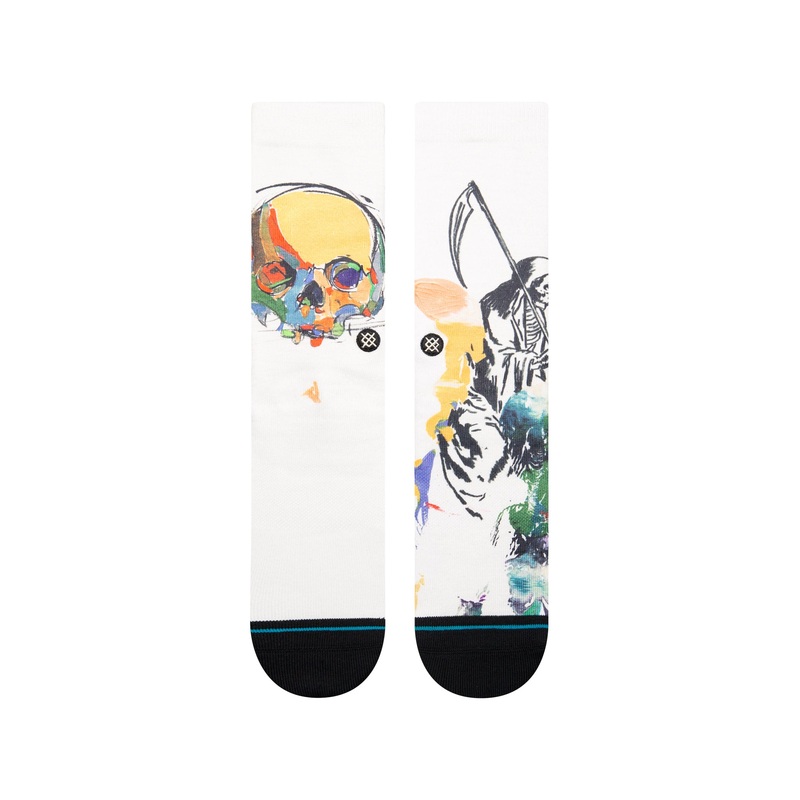 Nathan Kostechko Sickle Poly Crew Socks (Vintage White)