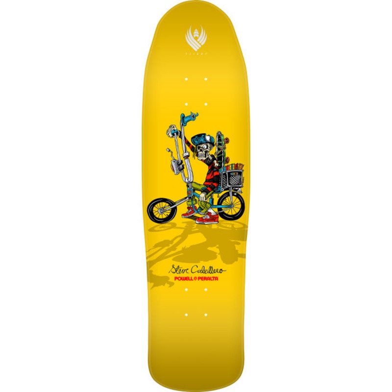POWELL PERALTA CABALLERO “CHOPPER BIKE” YELLOW FLIGHT 8.9″ SKATEBOARD DECK