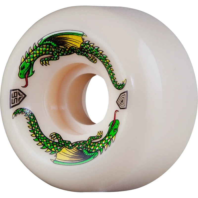 Powell Peralta Dragon Formula Green Dragon Skateboard Wheels 56mm x 36mm 93A 4pk 56mm