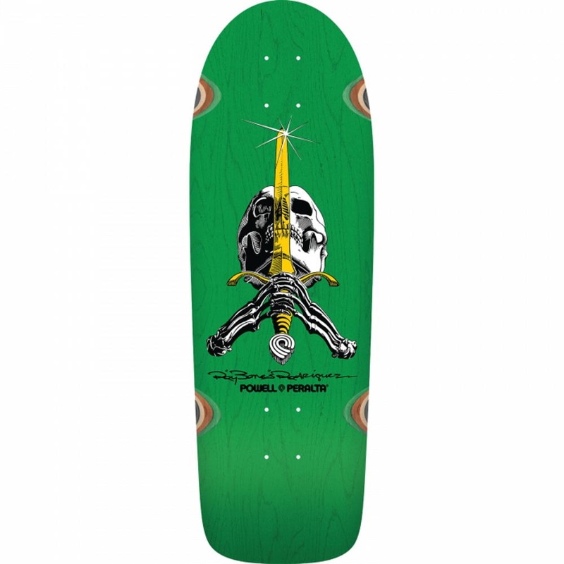 Powell Peralta Rodriguez Skull/Sword 10″ Skateboard Deck