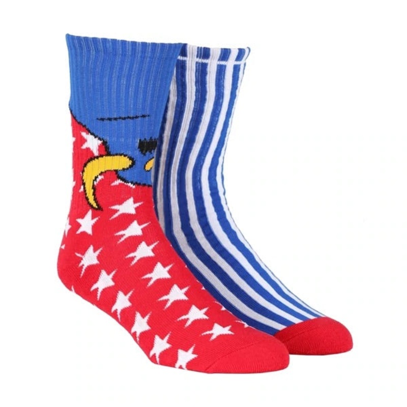 TOY MACHINE AMERICAN MONSTER SOCK BLUE OS