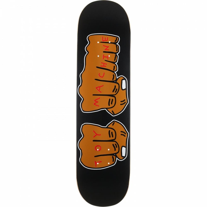 Toy Machine Fists #3 8.25″ Black Skateboard Deck
