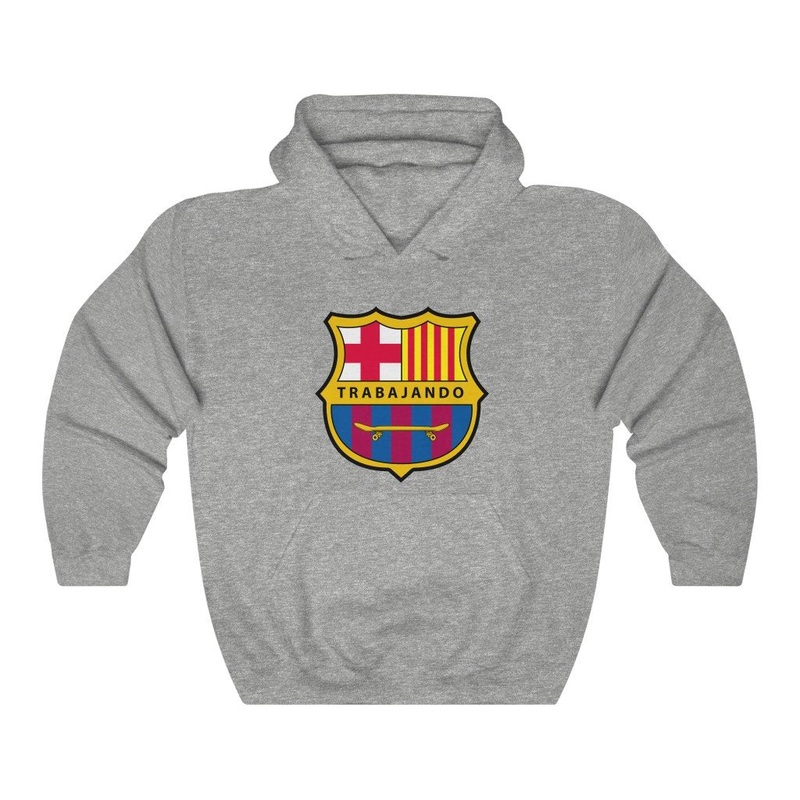Trabajando Barcelona Hoodie (Heather Grey) XL
