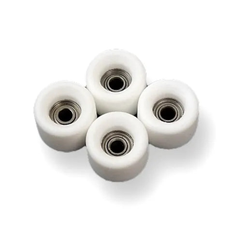 Abstract 70D Bright White Conical Shape Fingerboard Wheels (Choose Size) 7.5mm