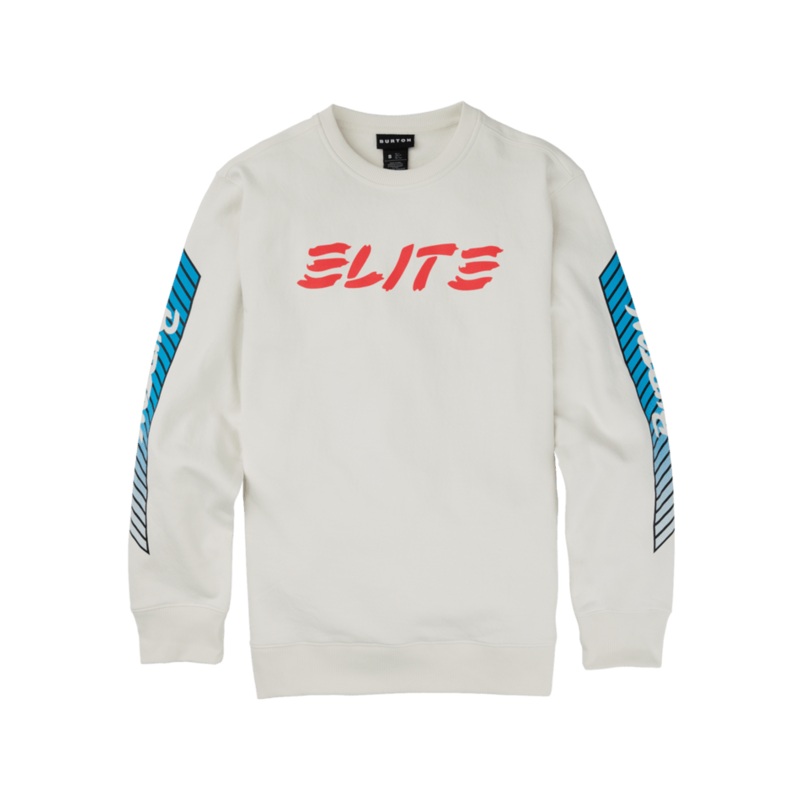 Burton 1987 Elite Crew Sweatshirt 2023 2XL Stout White