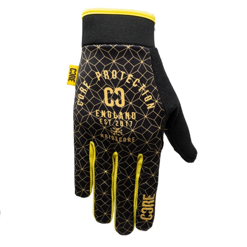 CORE Protection Gloves SR  Black / Gold Geo Adult XXS