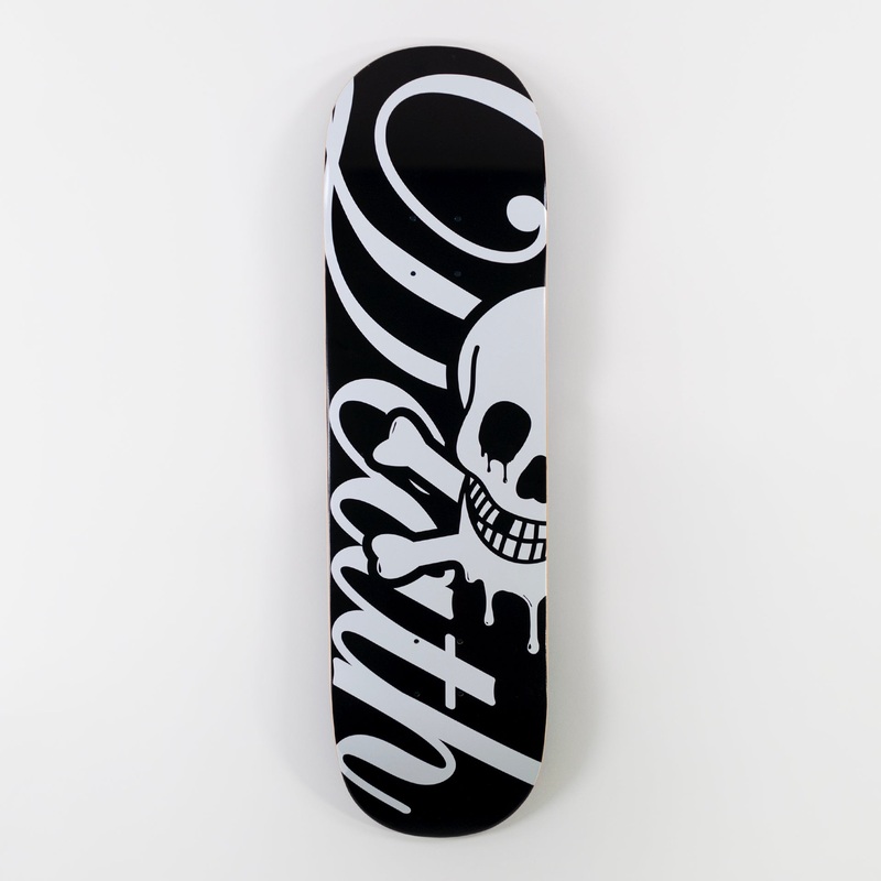 Death 8.125″ Script Popsicle Deck – Black/ White 8.125″