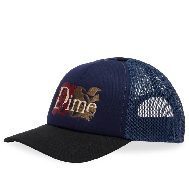 Dime Classic Duo Trucker Snap-Back Hat Black/ Navy One size fits all