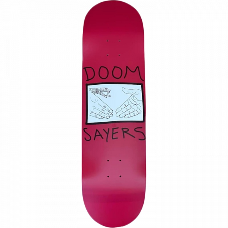 DOOM SAYERS SNAKE SHAKE DECK-9.0 BURGUNDY