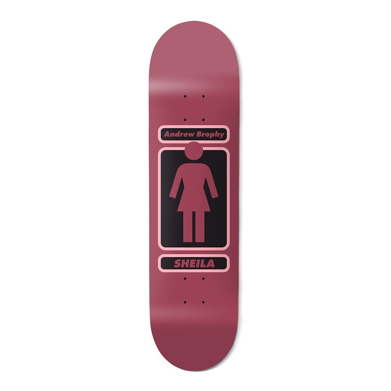Girl Andrew Brophy 93 Til W44D3 Deck Maroon – 8″ 8″