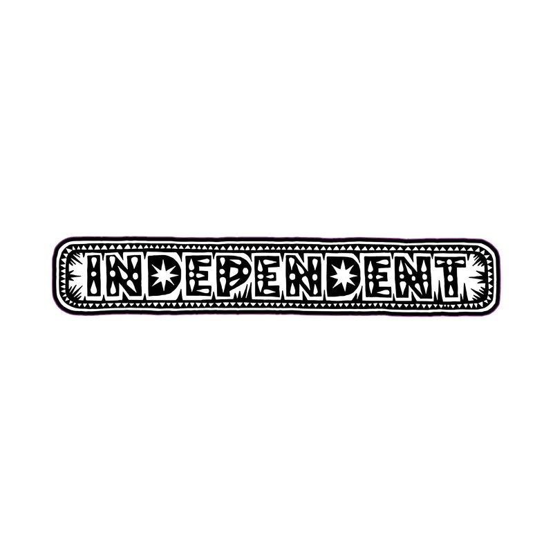 Husky Bar 8in Independent Stickers (25 Pack) Black/White 1 in