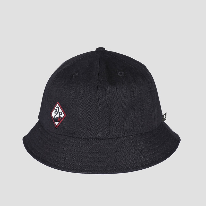 PassPort Swanny Herringbone Bucket Hat Black Small