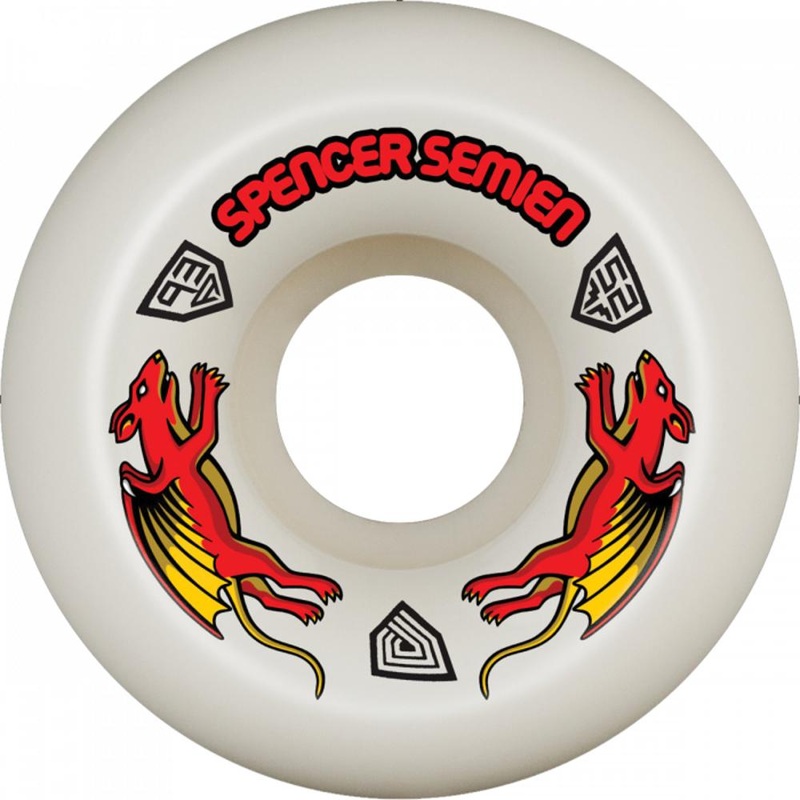 Powell Peralta Semien Nano Rat 52mm 93A Off-White Wheels