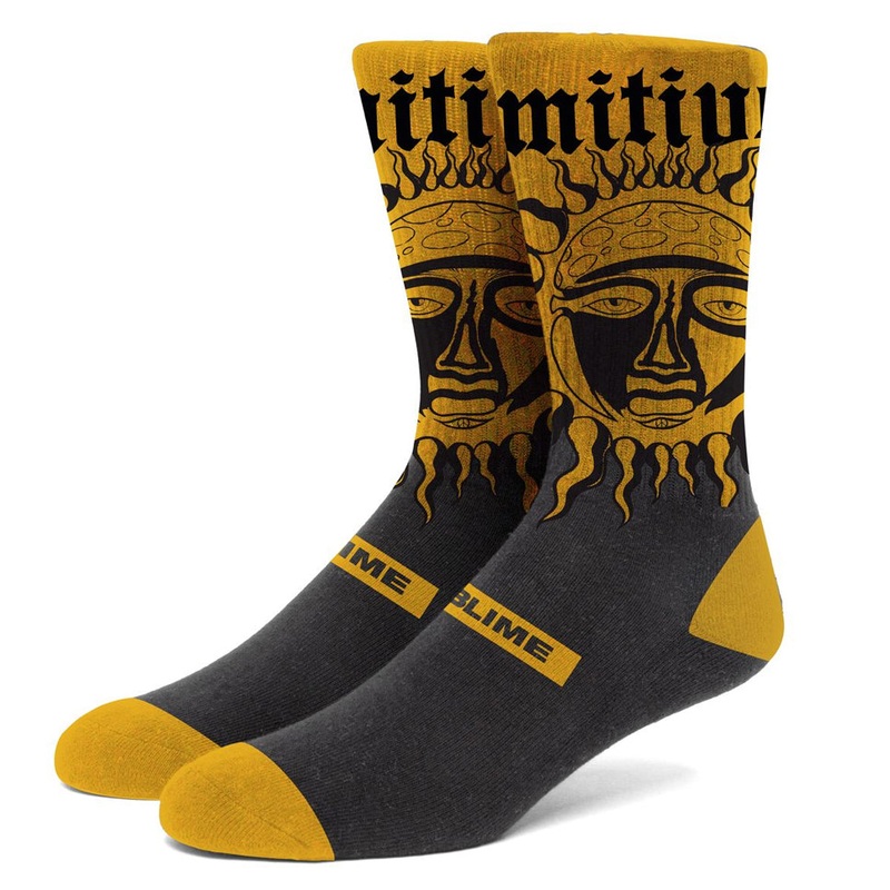 Primitive Skateboarding Sublime Arise Crew Socks Black One Size Fits All