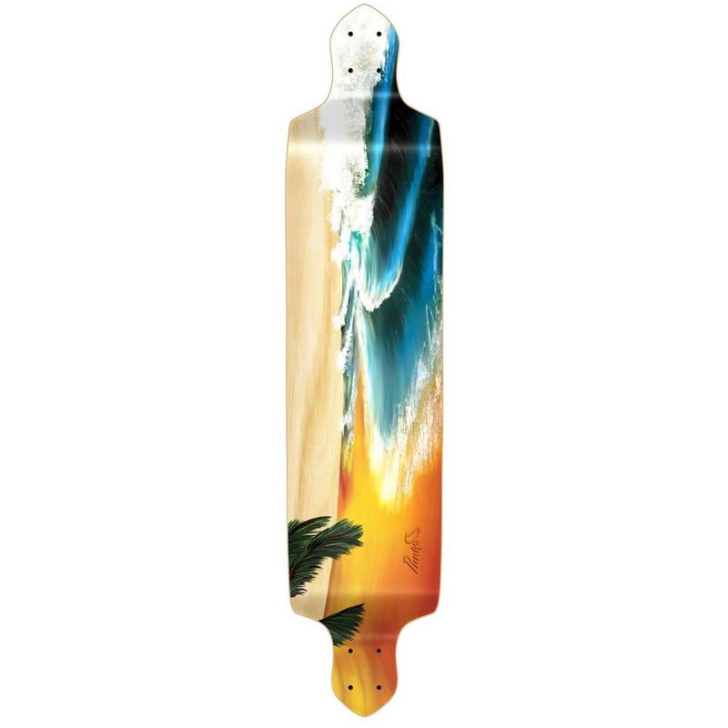 Punked Drop Down Beach Longboard Deck Deck
