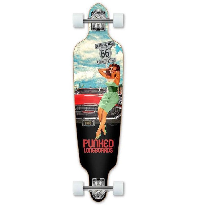 Punked Route 66 Series – RTE-66 Drop Through Longboard Complete