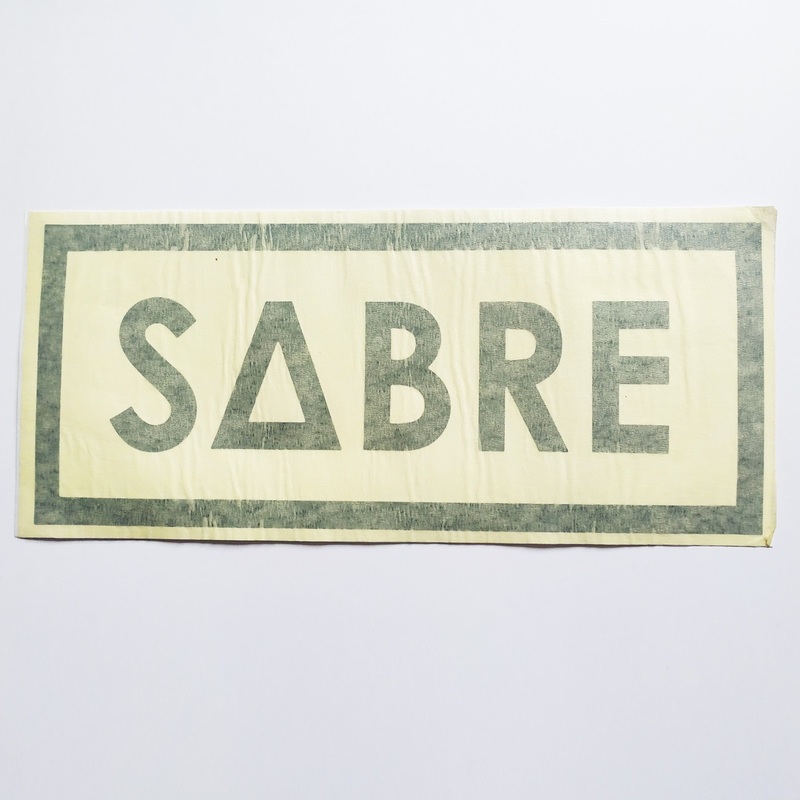 Sabre Trucks RUB-ON Skateboard Sticker / Decal – 29 cm