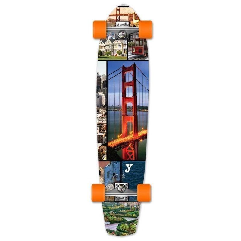 San Franciso 36″ Slimkick Longboard from Punked – Complete Complete