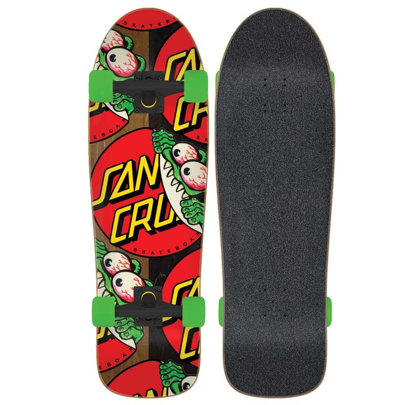 Santa Cruz Beware Dot Shaped Cruiser Skateboard 9.7″ 9.7